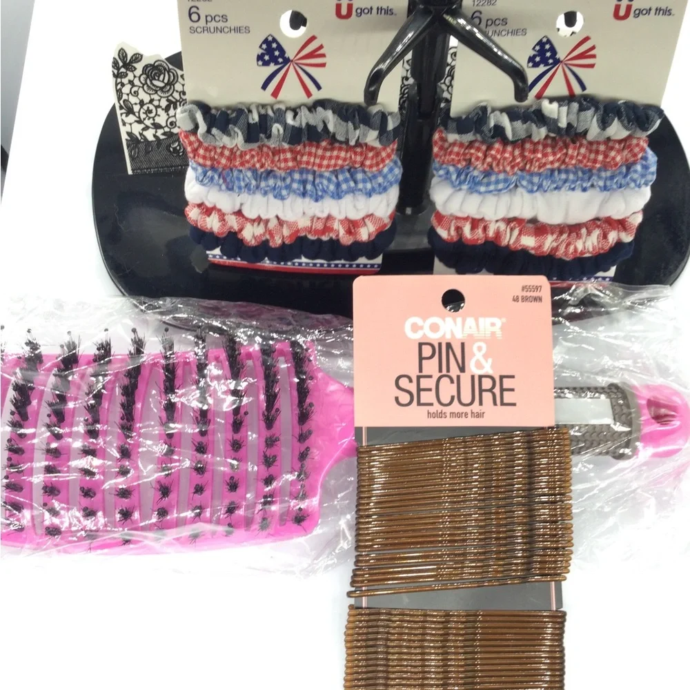 Vintage new Red White & Blue Scrunchie Set - Women Accessories